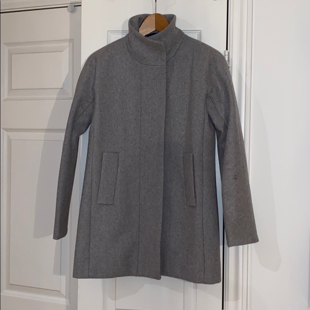 J. crew heather grey pea coat
